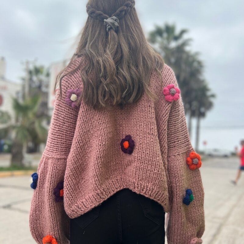 Cardigan Flores Puff