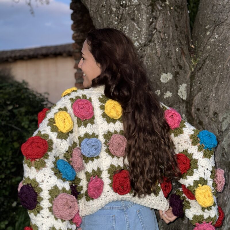 Cardigan flores para mi