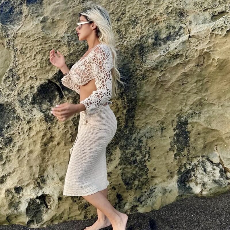 Falda con apertura lateral