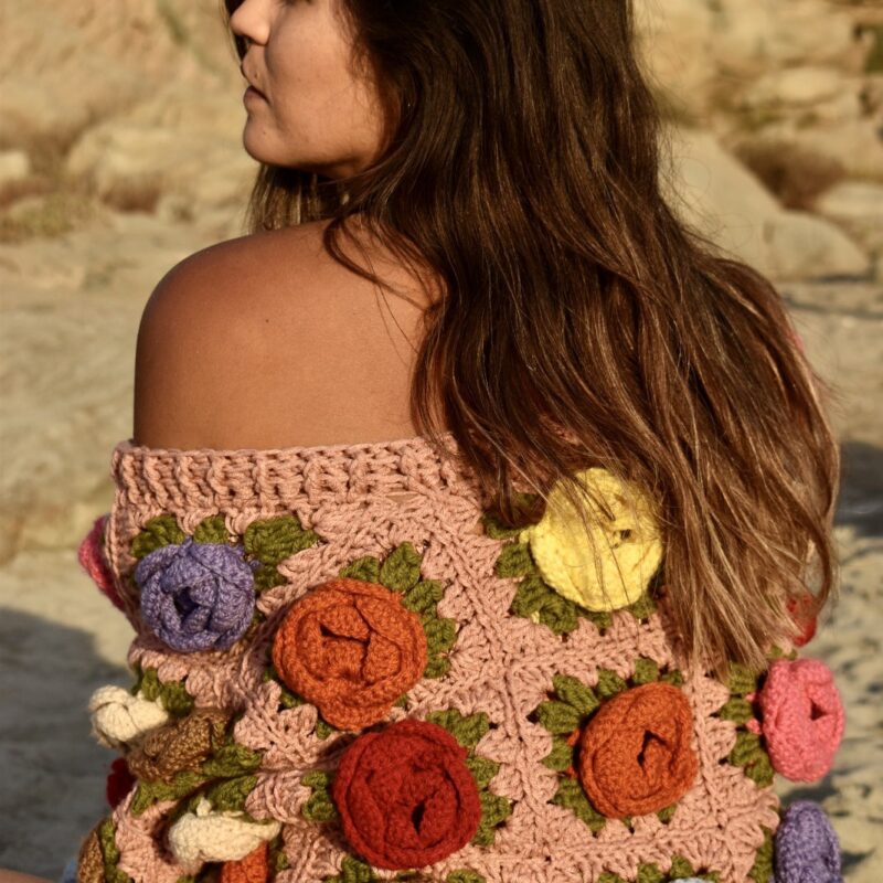 Cárdigan flores para mi